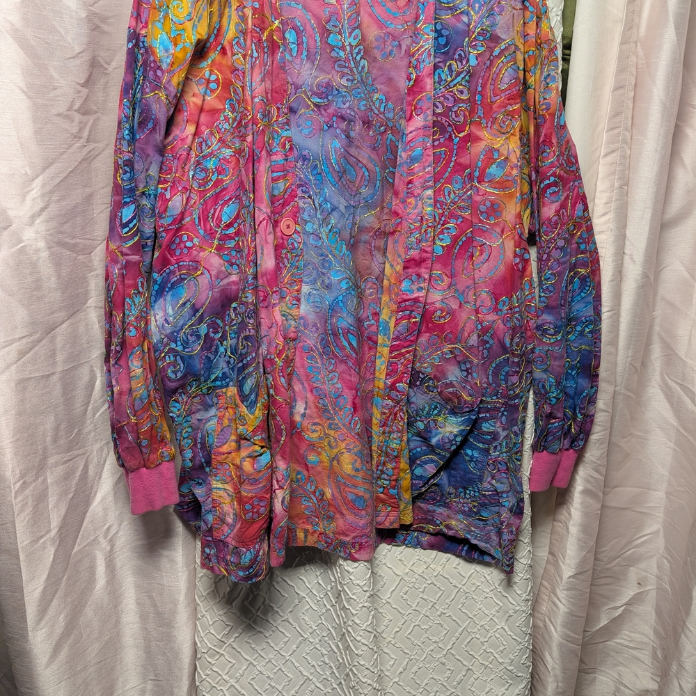 Smart Scrubs Multicolor Paisley Top